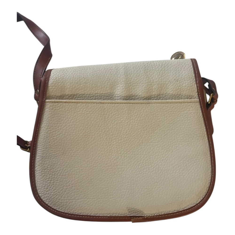 Vintage Dooney & Bourke Small Crossbody Belt Bag Tan/Brown All Weather Leather - Picture 4 of 13
